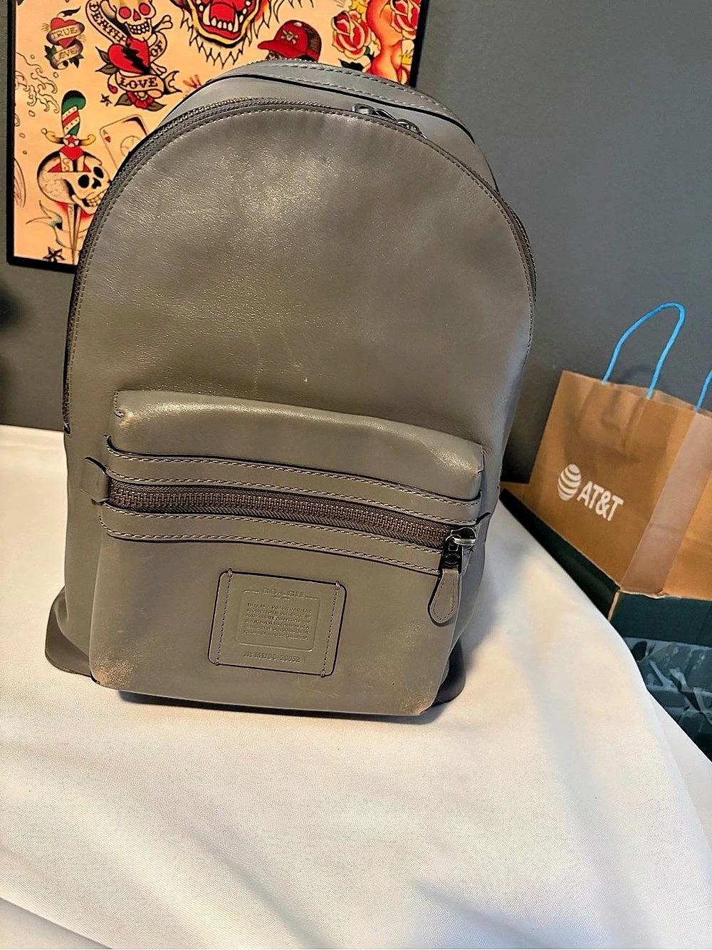 Coach Academy Backpack Gray 29552